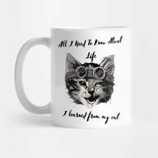 My Cat is my teacher - Cat Lessons - Cat Sensei Mug